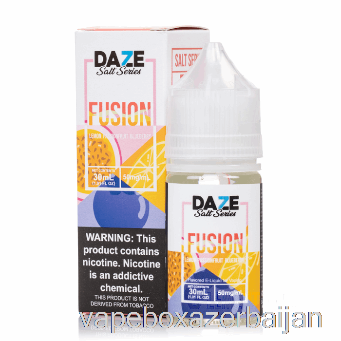 Vape Box Azerbaijan Lemon Passionfruit Blueberry - 7 Daze Fusion Salt - 30mL 50mg